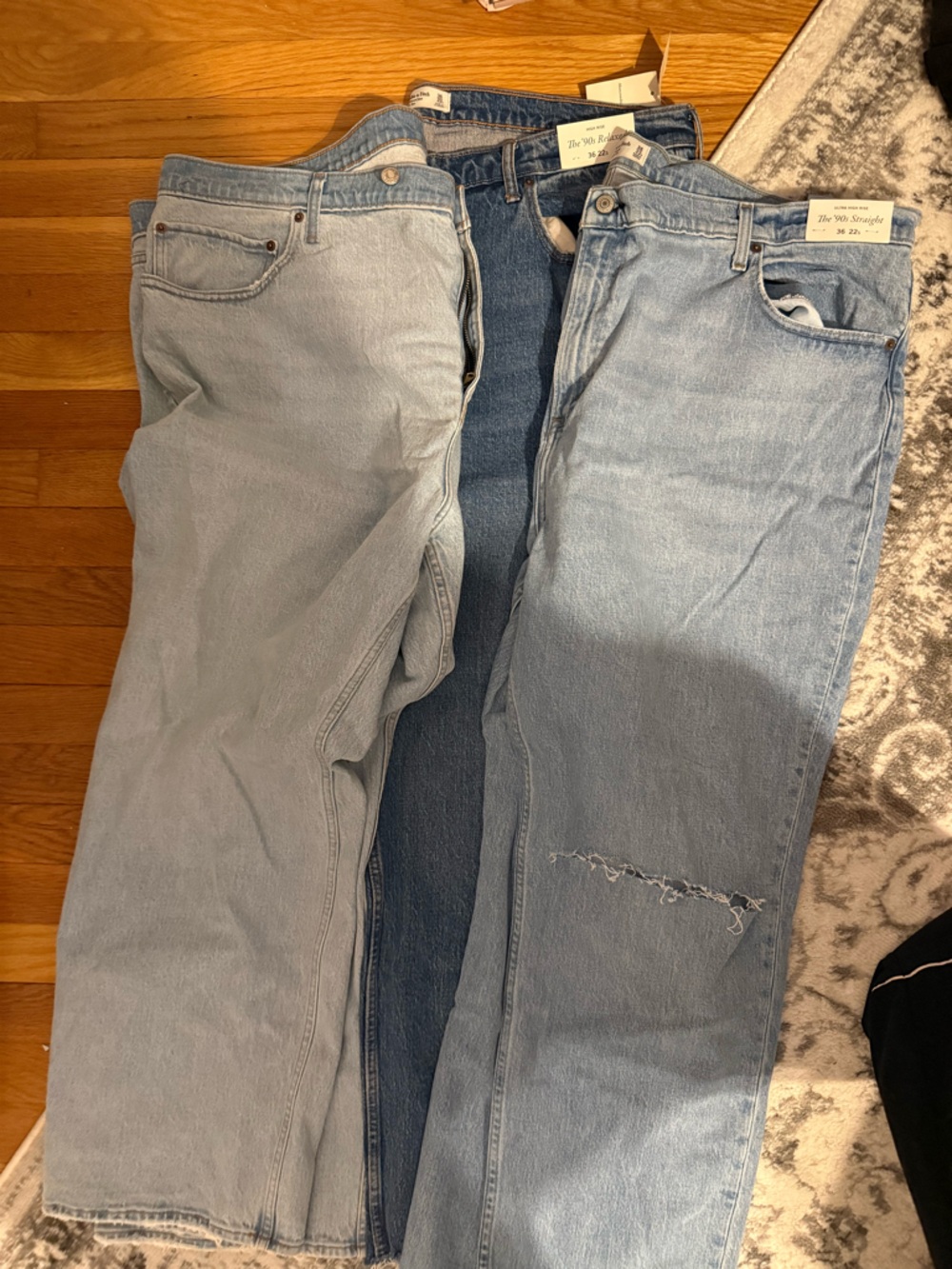 3 PAIRS OF ABERCROMBIE JEANS-  all sold together